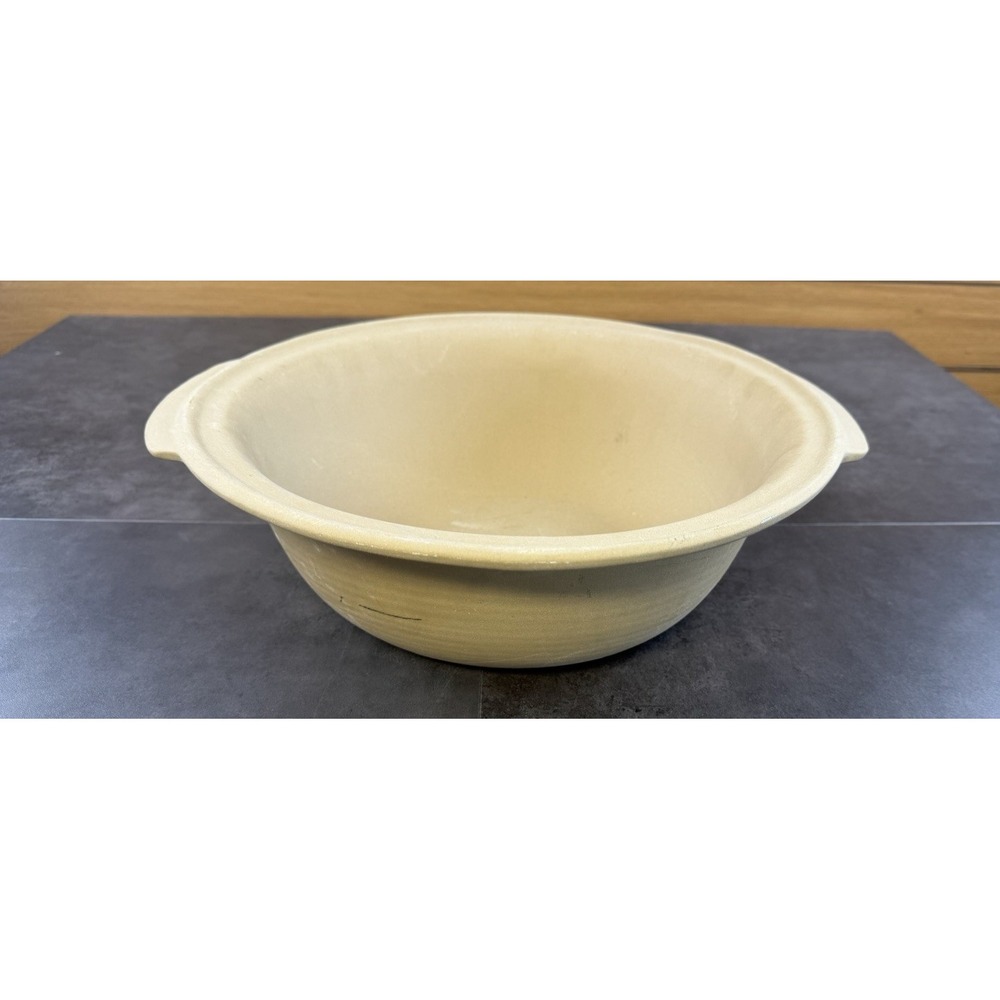 VTG Pampered Chef Family Heritage Stoneware Large Round Baker/Bowl USA 13"